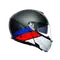 SPORTMODULAR LAYER CARBON/RED/BLUE -  MOTORBIKE FLIP UP HELMET E2205
