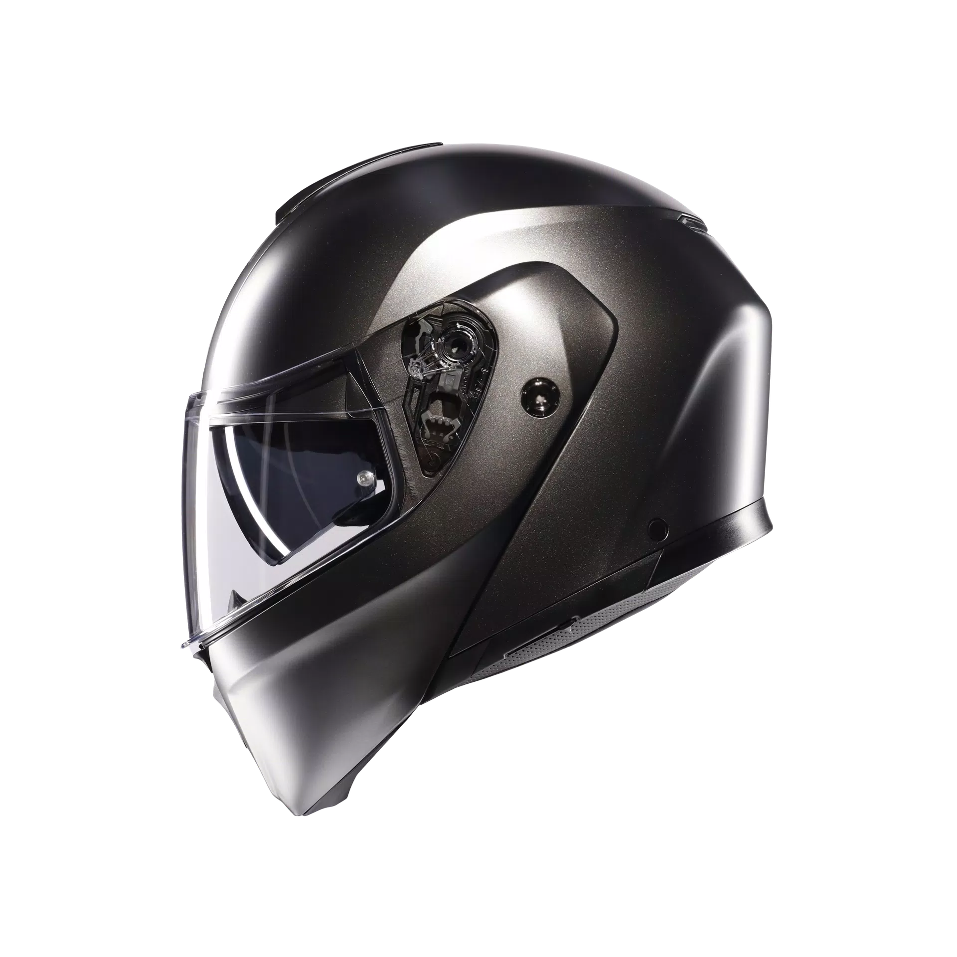 STREETMODULAR MONO MATT ASFALTO GREY - MOTORBIKE FLIP UP HELMET E2206