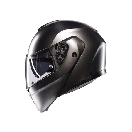 STREETMODULAR MONO MATT ASFALTO GREY - MOTORBIKE FLIP UP HELMET E2206 -  - 4