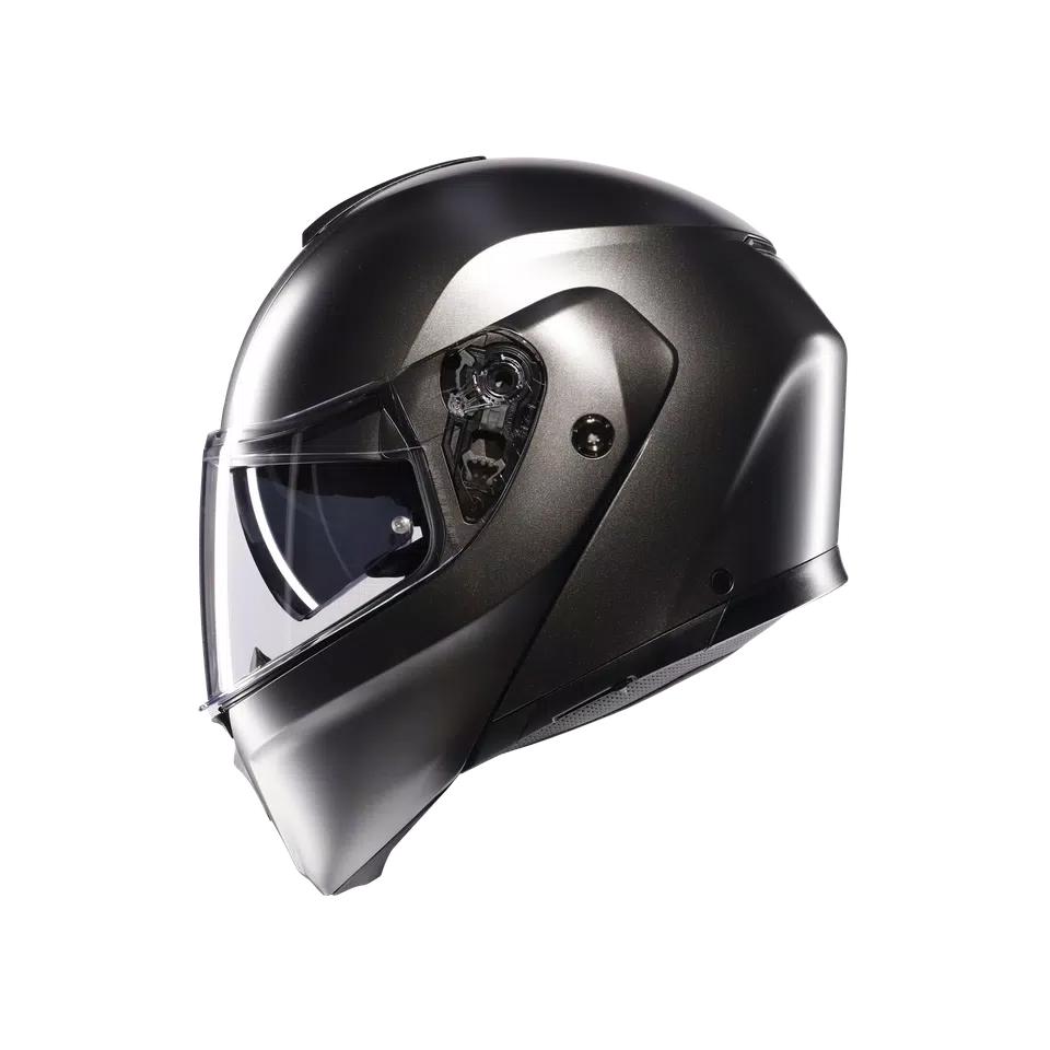 STREETMODULAR MONO MATT ASFALTO GREY - MOTORBIKE FLIP UP HELMET E2206 -  - 4