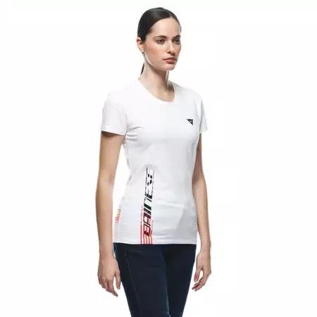 DAINESE LOGO - WOMEN'S T-SHIRT - WHITE/BLACK - 5