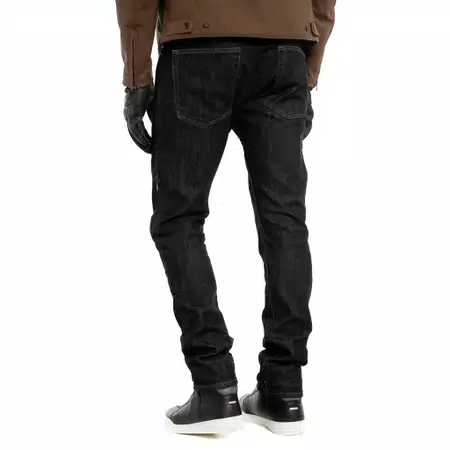 DENIM SLIM - MEN'S MOTORCYCLE JEANS - BLACK - 4