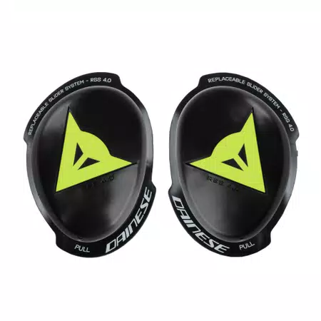 KNEE SLIDER RSS 4.0 - COMPLETE KNIE SLIDER KIT - BLACK/YELLOW-FLUO - 1