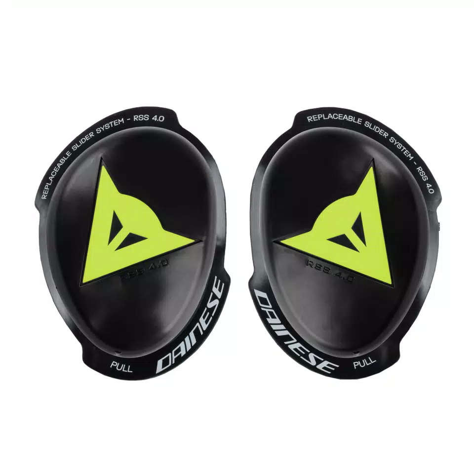 KNEE SLIDER RSS 4.0 - COMPLETE KNEE SLIDER KIT - BLACK/YELLOW-FLUO - 1