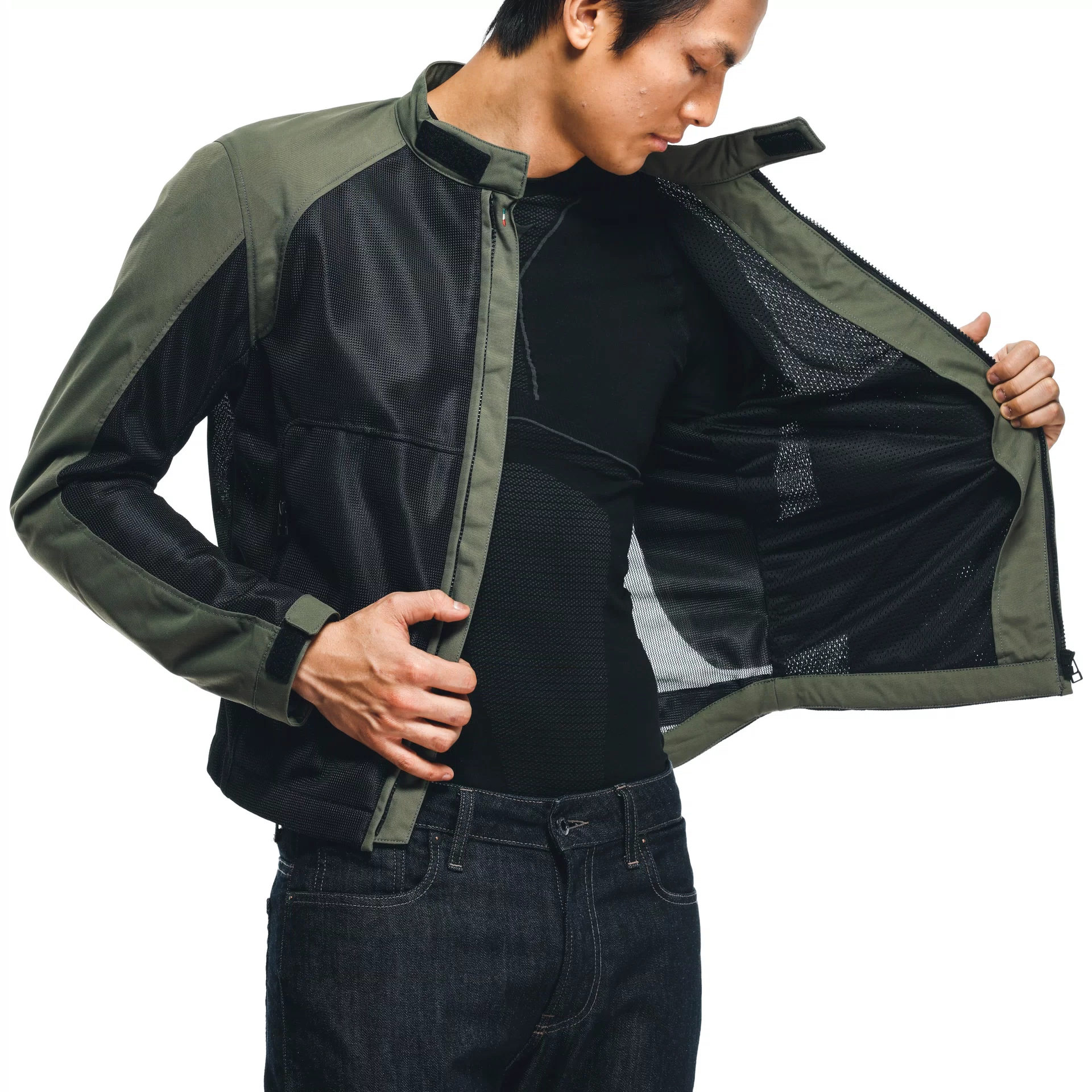 SEVILLA AIR TEX - GIACCA MOTO ESTIVA IN TESSUTO UOMO | BLACK/GRAPE 