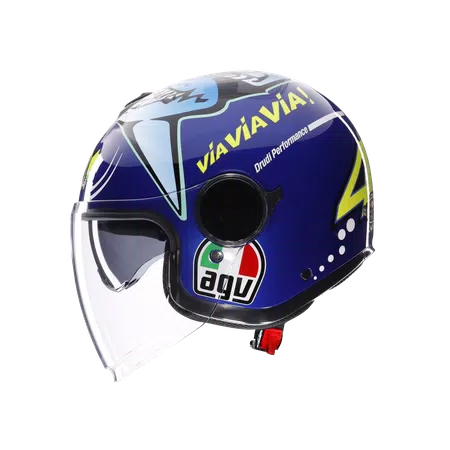 ETERES ROSSI MISANO 2015 - MOTORBIKE OPEN FACE HELMET E2206 -  - 4