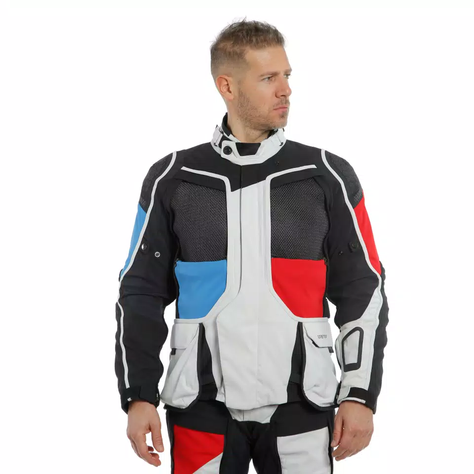 D-EXPLORER 2 GORE-TEX JACKET - GLACIER-GRAY/BLUE/LAVA-RED/BLACK - 6