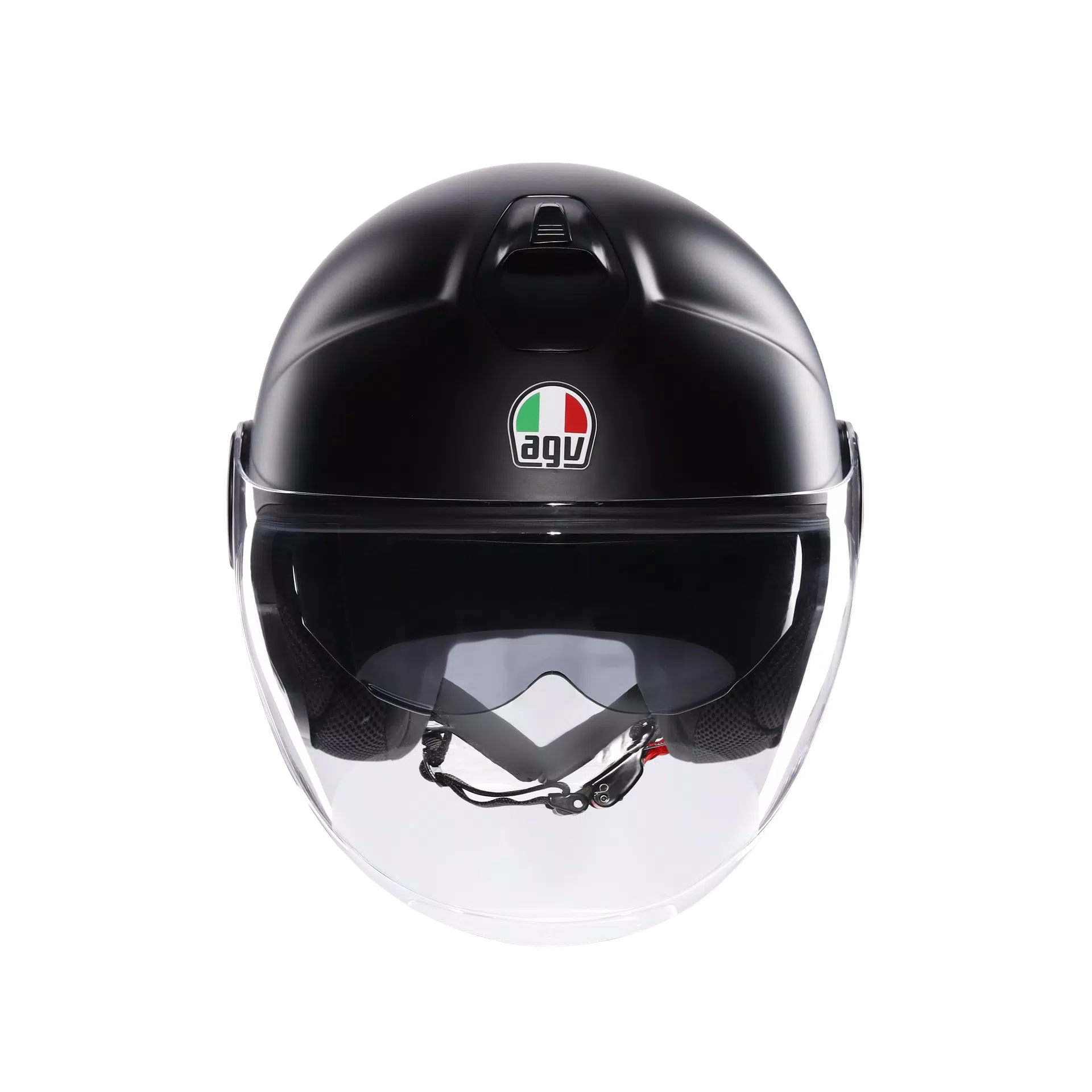 ETERES MONO MATT BLACK - MOTORBIKE OPEN FACE HELMET E2206
