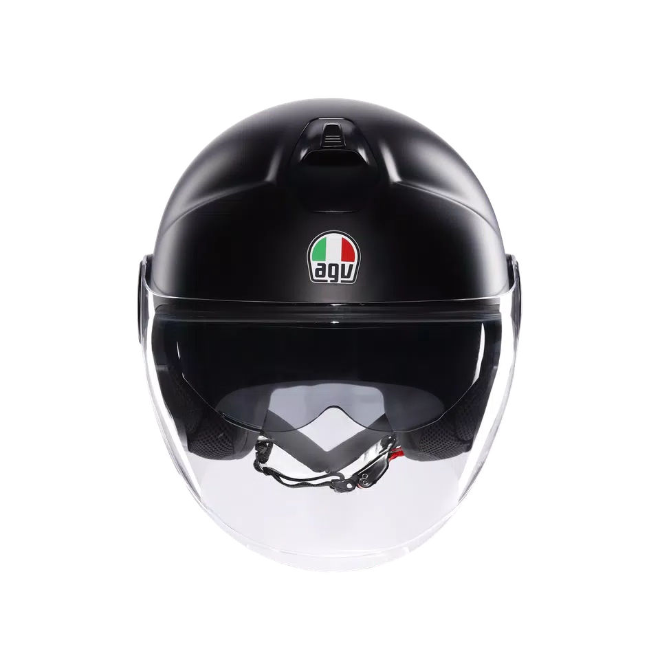 ETERES MONO MATT BLACK - MOTORBIKE OPEN FACE HELMET E2206 -  - 2