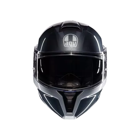STREETMODULAR LEVICO GREY/SILVER - MOTORBIKE FLIP UP HELMET E2206 -  - 2