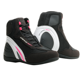 MOTORSHOE D1 AIR LADY BLACK/WHITE/FUCHSIA- Textile