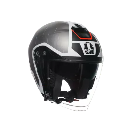 IRIDES AGV E2206 - TRIESTE MATT BLACK/WHITE/RED -  - 1