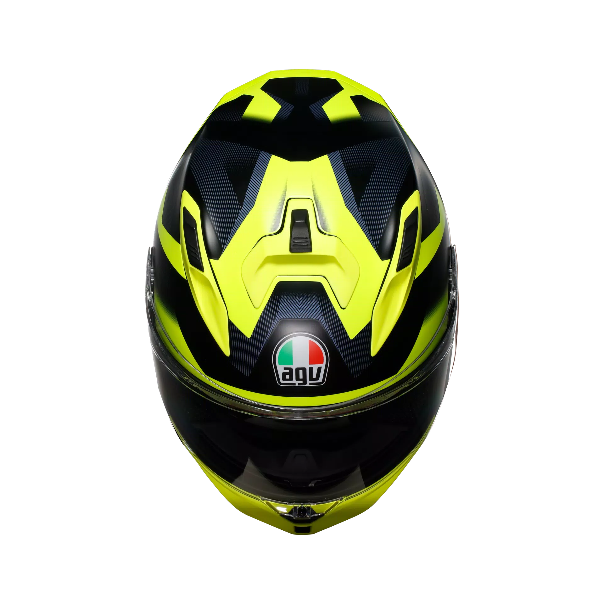 K7 MPLK GLIMPSE MATT BLACK/YELLOW FLUO - MOTORBIKE FULL FACE HELMET E2206