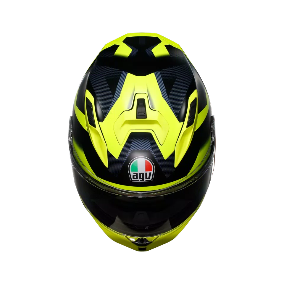 K7 AGV E2206 MPLK - GLIMPSE MATT BLACK/YELLOW FLUO -  - 7