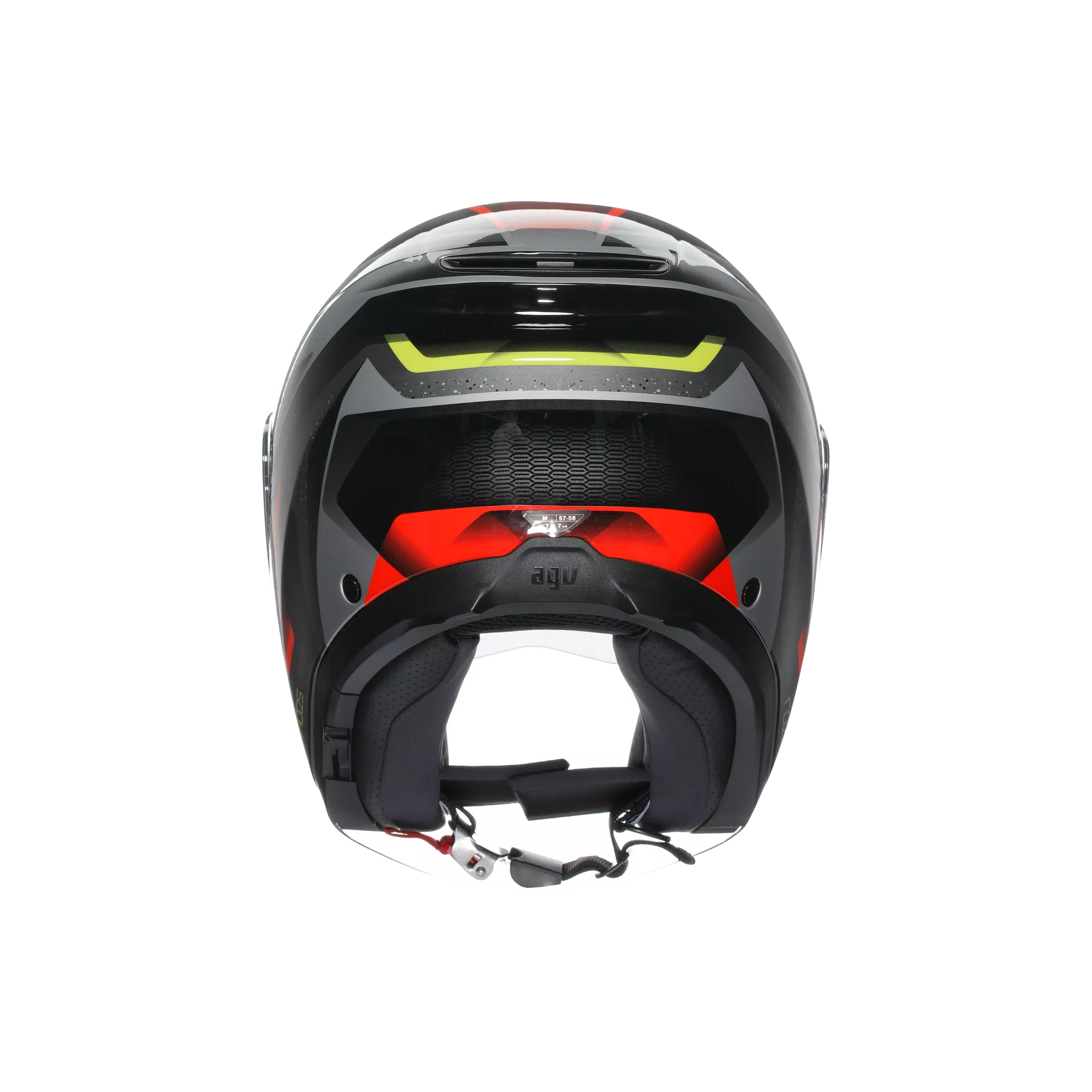 IRIDES AGV E2206 - ZURIGO BLACK/RED/YELLOW FLUO