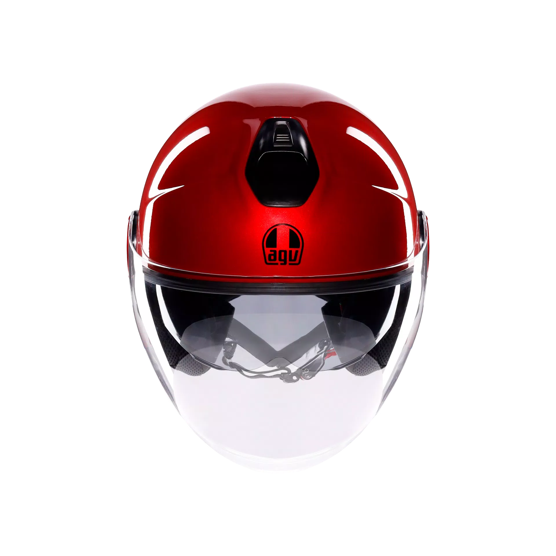 ETERES MONO CORSA RED - MOTORBIKE OPEN FACE HELMET E2206