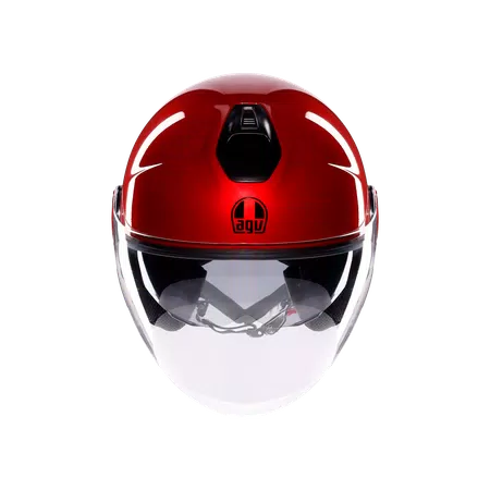 ETERES MONO CORSA RED - MOTORBIKE OPEN FACE HELMET E2206 -  - 2