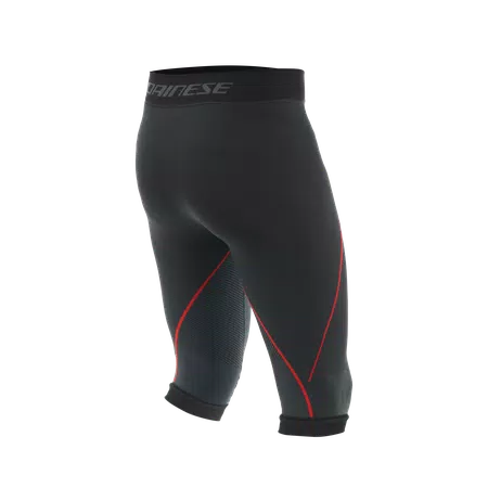 MEN'S SKI THERMAL BASE LAYER 3/4 PANTS - BLACK/RED - 2