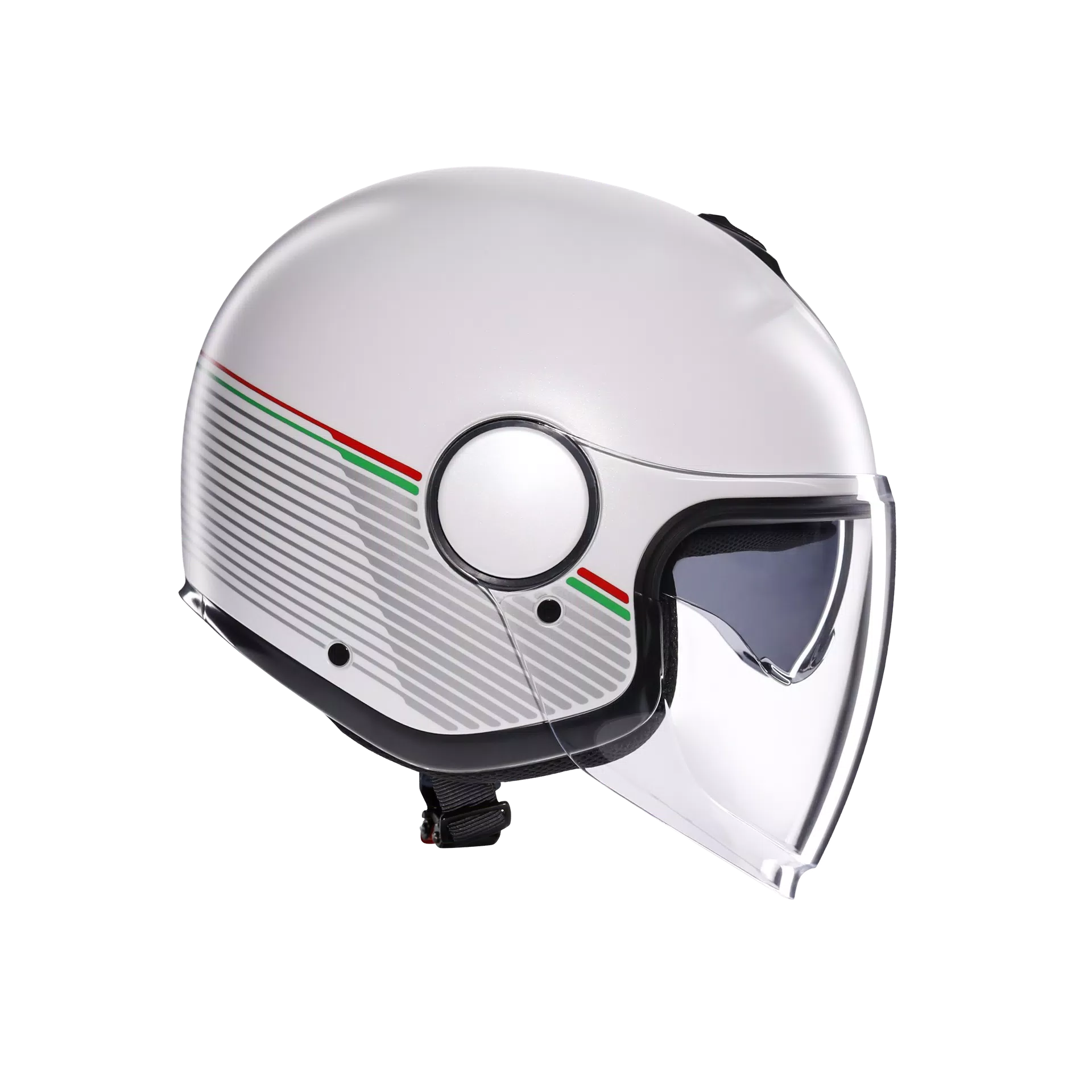ETERES CAPOLIVERI MATT WHITE/ITALY - CASQUE MOTO JET E2206