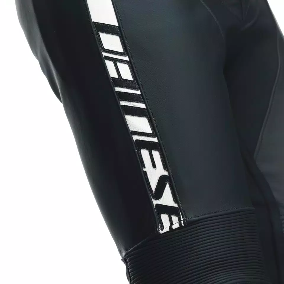 AVRO 4 LEATHER 2PCS SUIT - BLACK-MATT/BLACK-MATT/WHITE - 8