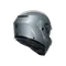 STREETMODULAR MONO MATT SILVER - MOTORBIKE FLIP UP HELMET DOT(E2206)