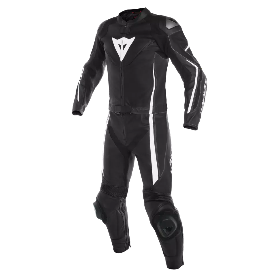 ASSEN 2 PCS SUIT - BLACK/BLACK/WHITE - 1