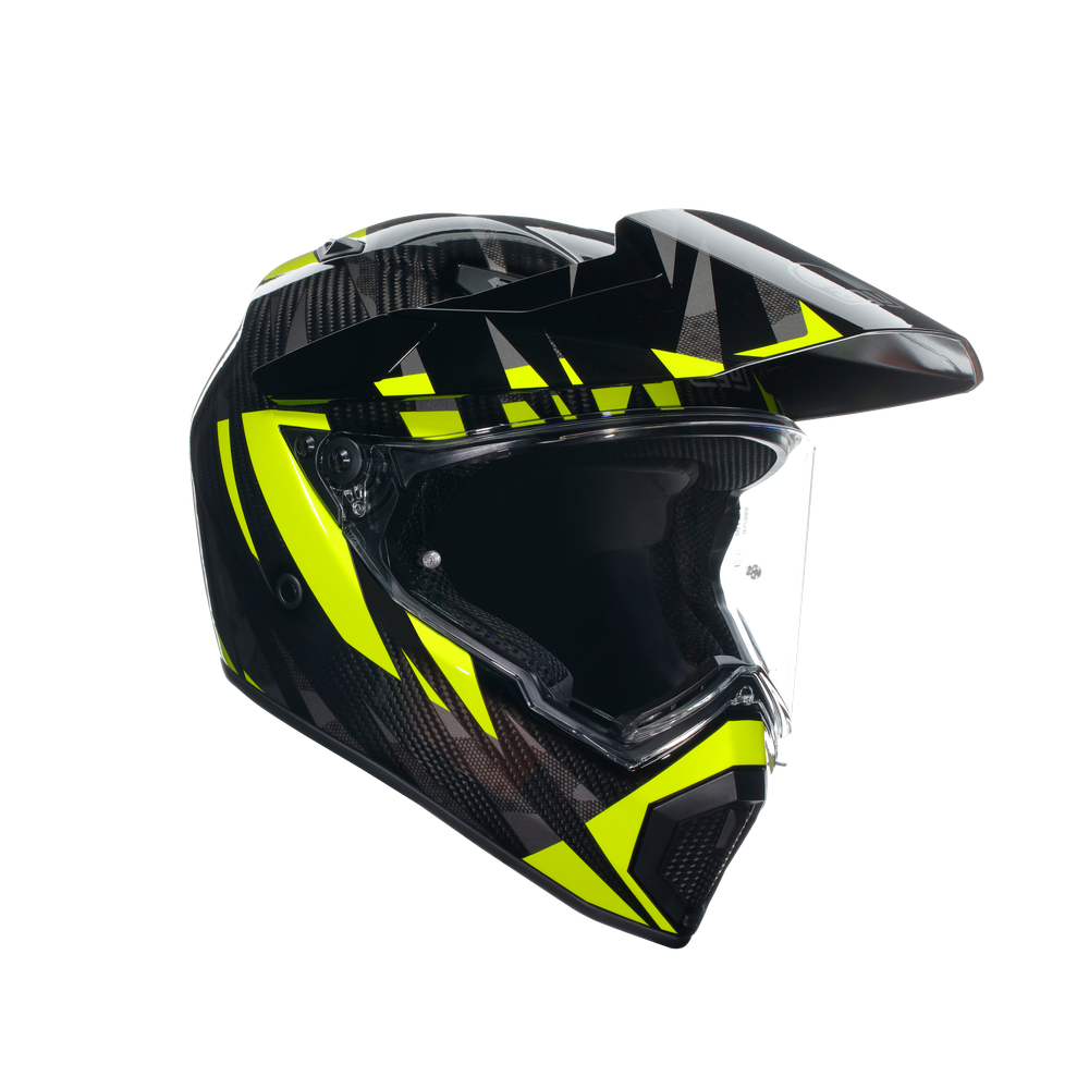 ax9-steppa-carbon-grey-yellow-fluo-motorrad-integral-helm-e2205 image number 0