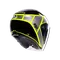 IRIDES DAVAO BLACK/GREY/YELLOW FLUO - MOTORBIKE OPEN FACE HELMET E2206