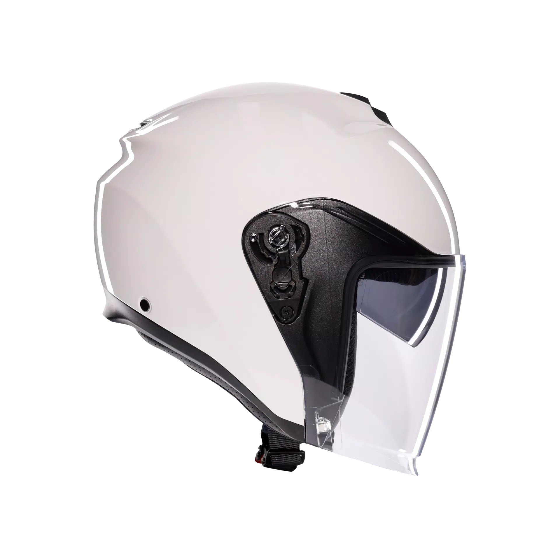 IRIDES MONO MATERIA WHITE - MOTORBIKE OPEN FACE HELMET E2206