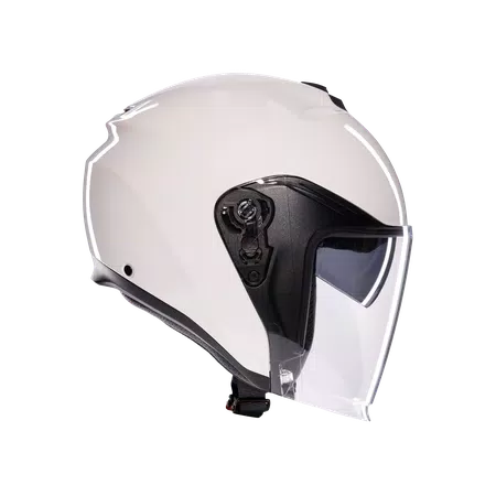IRIDES MONO MATERIA WHITE - MOTORBIKE OPEN FACE HELMET E2206 -  - 3