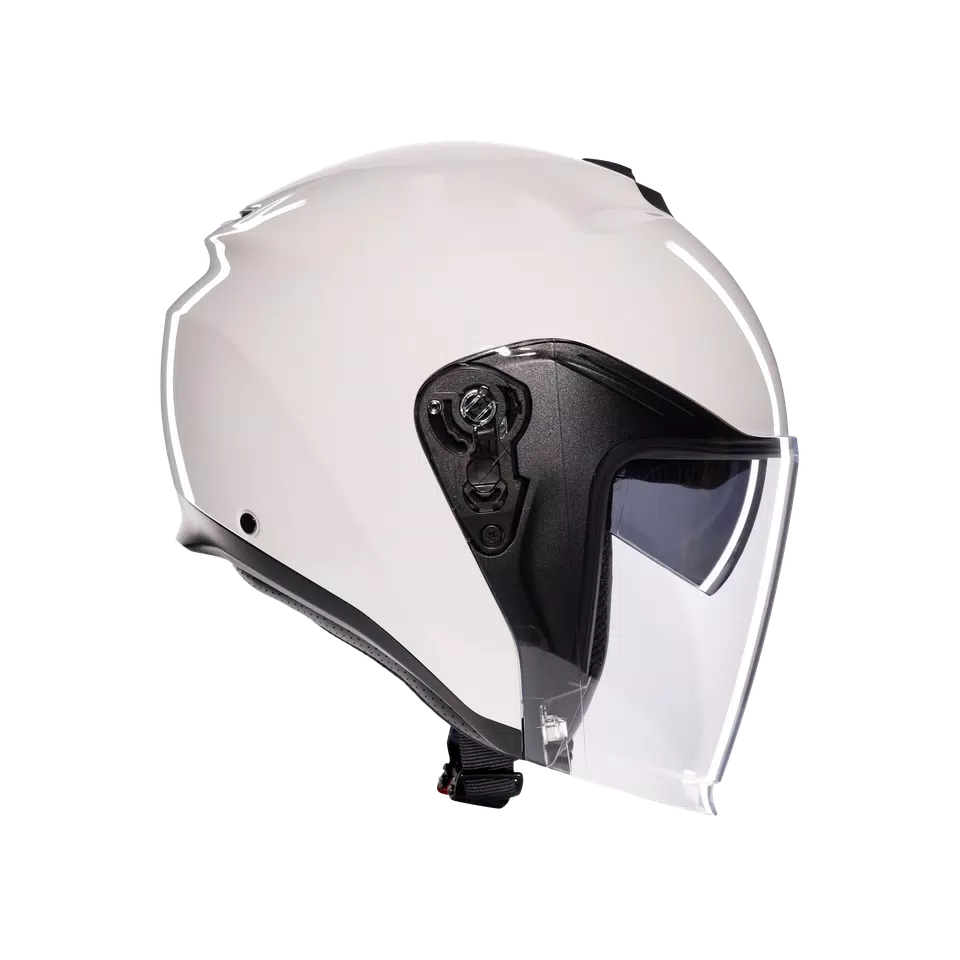 IRIDES MONO MATERIA WHITE - MOTORBIKE OPEN FACE HELMET E2206 -  - 3