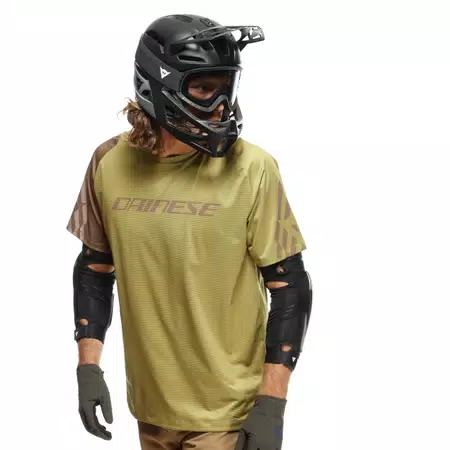 HG AER JERSEY SS - MEN'S SHORT SLEEVE BIKE T-SHIRT - AVOCADO OIL/BROWN/TAUPE - 5