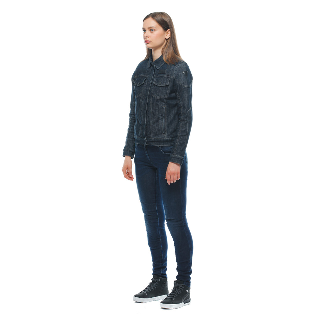 denim-tex-giacca-moto-in-tessuto-donna-blue image number 2