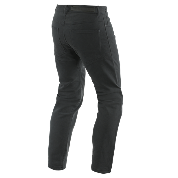casual-slim-pantaloni-moto-in-tessuto-uomo-black image number 1