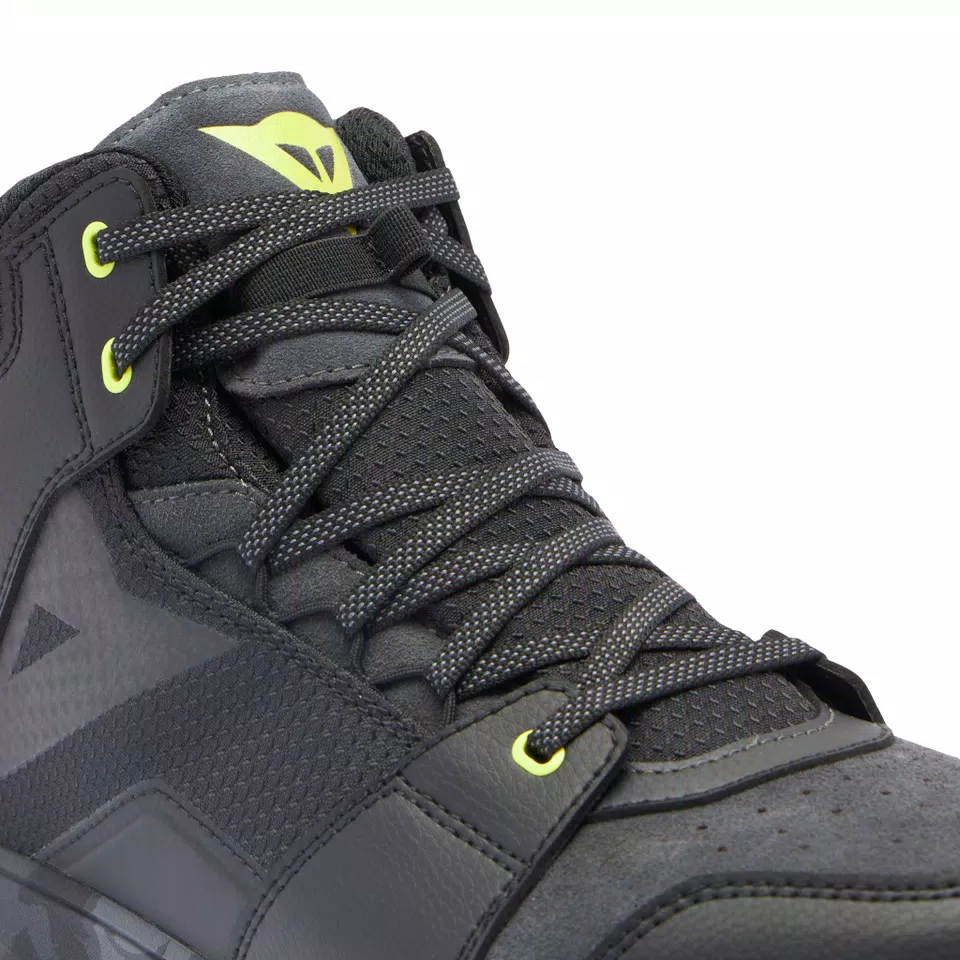 SUBURB D-WP - MEN'S WATERPROOF MOTORCYCLE SHOES - BLACK/CAMO/ACID YELLOW - 5