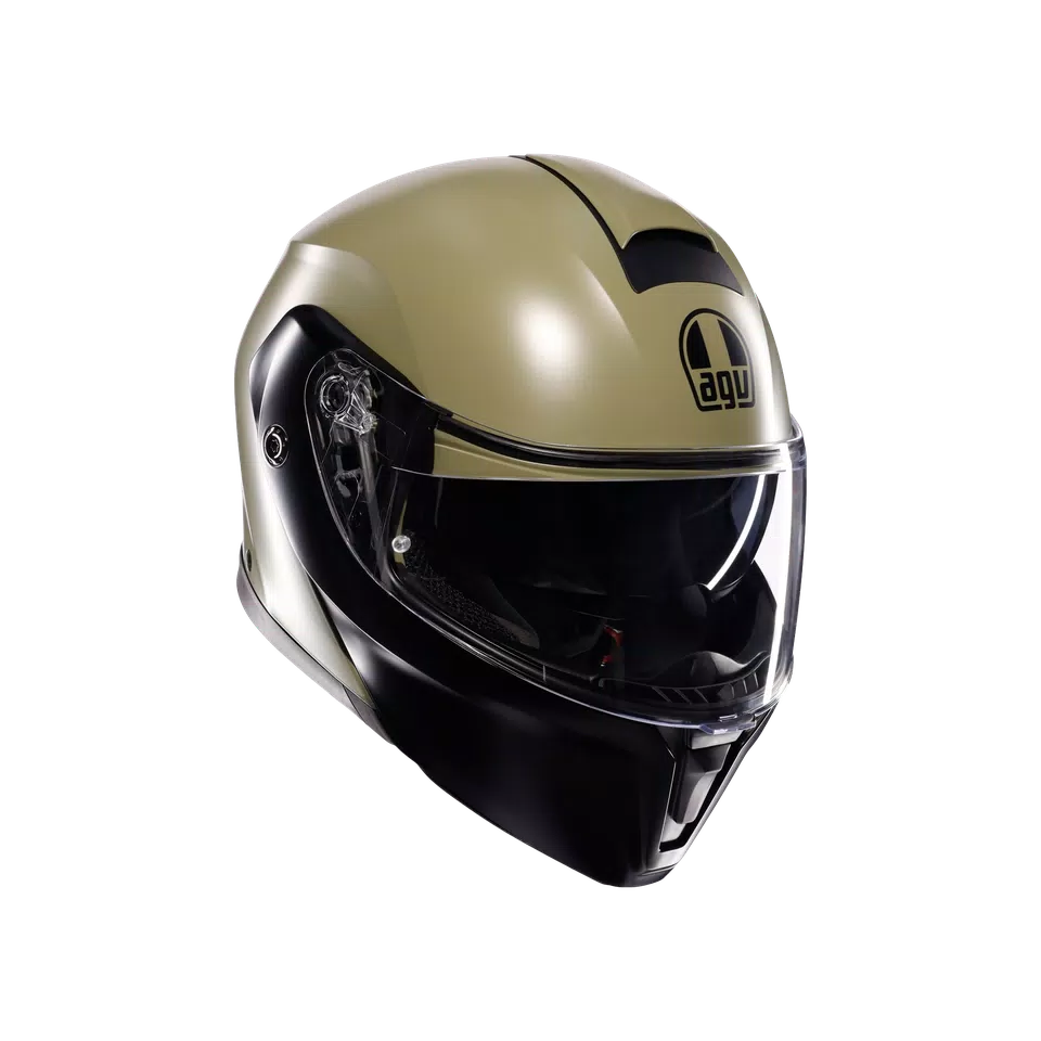 STREETMODULAR MONO MATT PASTELLO GREEN/BLACK - MOTORBIKE FLIP UP HELMET E2206 -  - 1