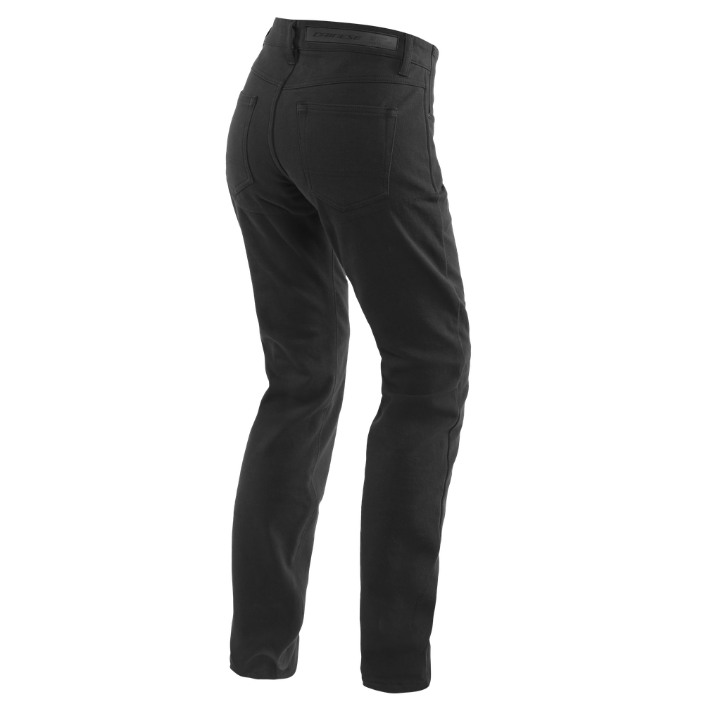 casual-regular-pantaloni-moto-in-tessuto-donna-black image number 1