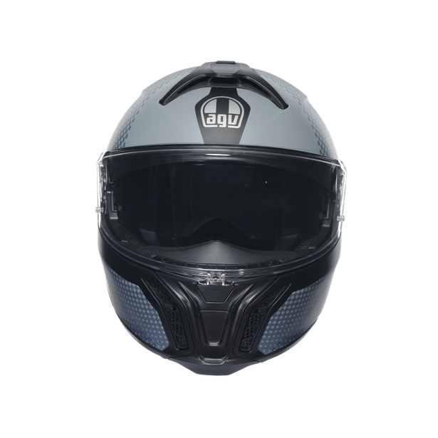 tourmodular-textour-matt-black-grey-casco-moto-modulare-e2206 image number 1