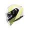 STREETMODULAR ISEO MATT WHITE/BLACK/YEL FLUO - MOTORBIKE FLIP UP HELMET E2206