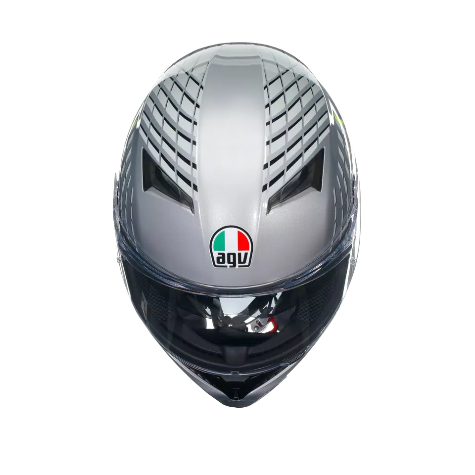K3 FORTIFY GREY/BLACK/YELLOW FLUO - CASQUE MOTO INTÉGRAL E2206 -  - 7