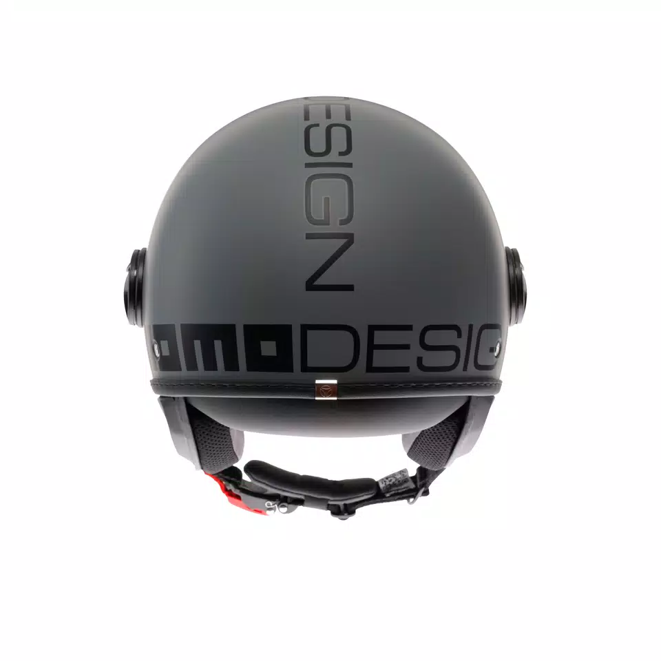 MOMODESIGN FGTR CLASSIC MATT GREY / BLACK - JET HELMET WITH VISOR E2206 -  - 5