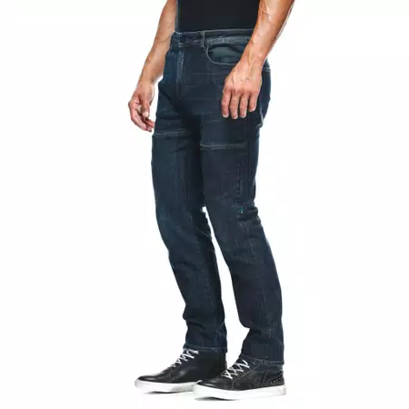 DENIM BLAST REGULAR - MEN'S MOTORCYCLE JEANS - DARK-BLUE - 5