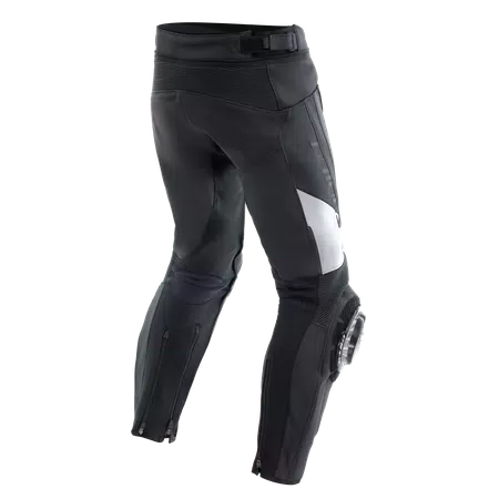 DELTA 4 - MEN'S MOTORCYCLE LEATHER PANTS - BLACK/WHITE - 2