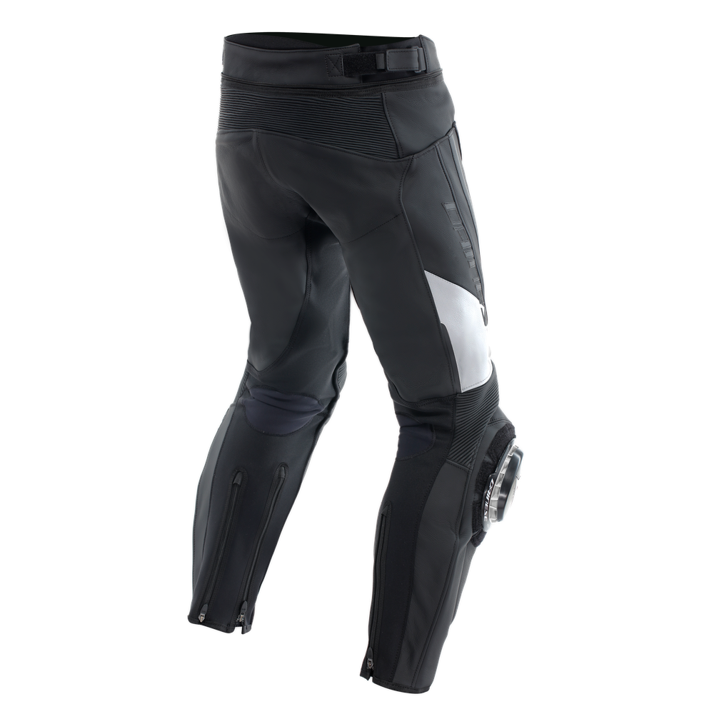 delta-4-motorradhose-aus-leder-herren-black-white image number 1