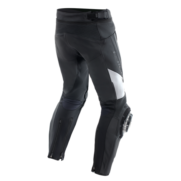 delta-4-pantaloni-moto-in-pelle-uomo-black-white image number 1