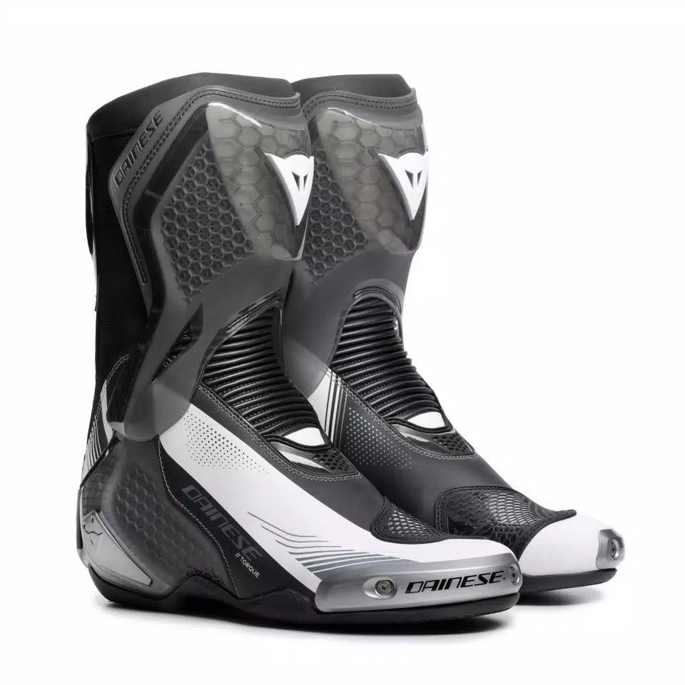 TORQUE 4 S - MEN RACING AND ROAD BOOTS - BLACK/WHITE - 1