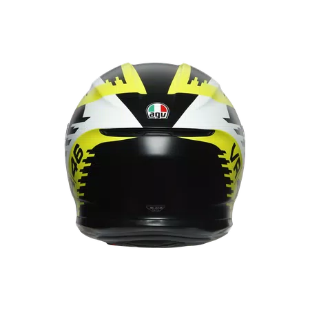 K6 AGV DOT(ECE) TOP MPLK - RAPID 46 MATT BLACK/WH/YELLOW -  - 5