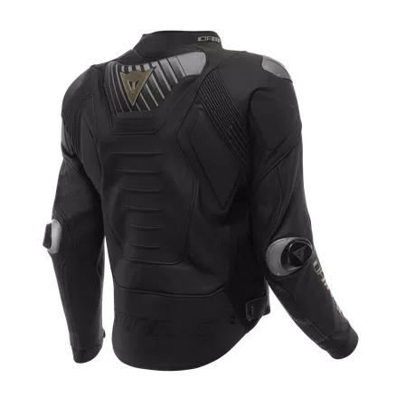 SUPER SPEED 5 LEATHER JACKET PERF. - BLACK/BLACK/GOLD - 2