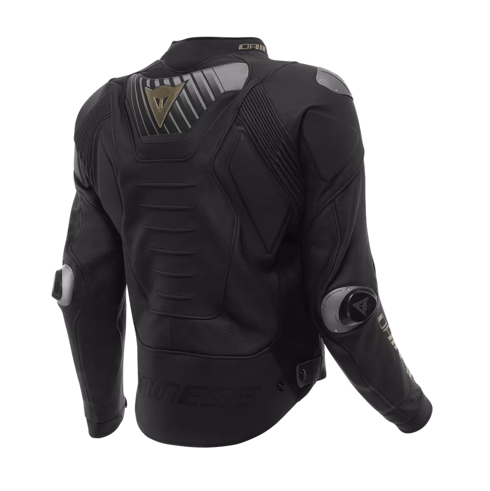 SUPER SPEED 5 LEATHER JACKET PERF. - BLACK/BLACK/GOLD - 2