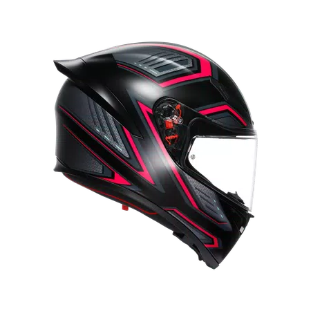 K1 S SLING MATT BLACK/PINK - MOTORBIKE FULL FACE HELMET DOT (E2206) -  - 3